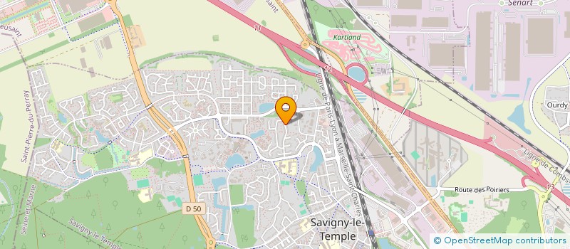 localisation de l'entreprise MONSIEUR ALAIN SINNASSAMY  SAVIGNY-LE-TEMPLE