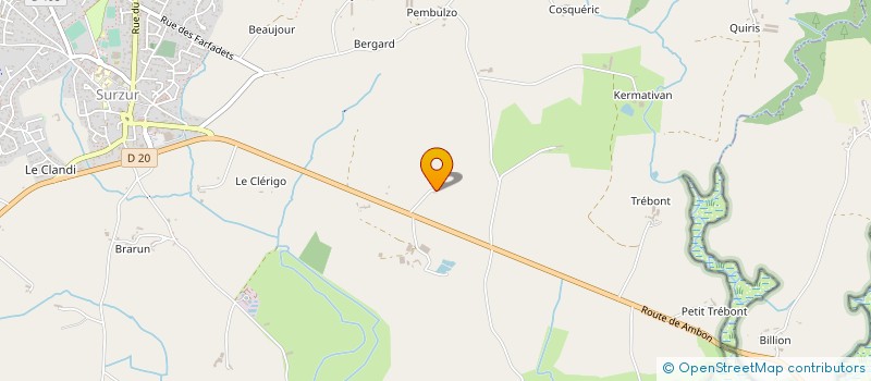 localisation de l'entreprise MONSIEUR ALAIN SIOC'HAN DE KERSABIEC  SURZUR