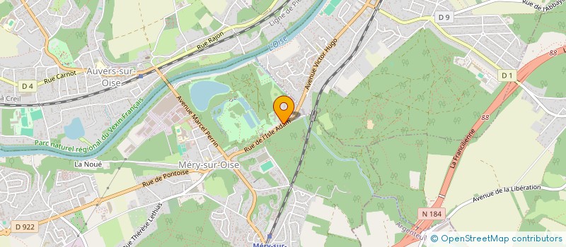 localisation de l'entreprise MONSIEUR ALAIN SMET  MERY-SUR-OISE