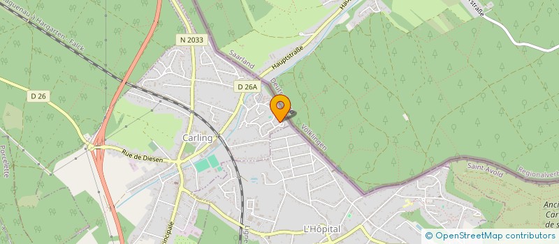 localisation de l'entreprise MONSIEUR ALAIN SOTHMANN  CARLING