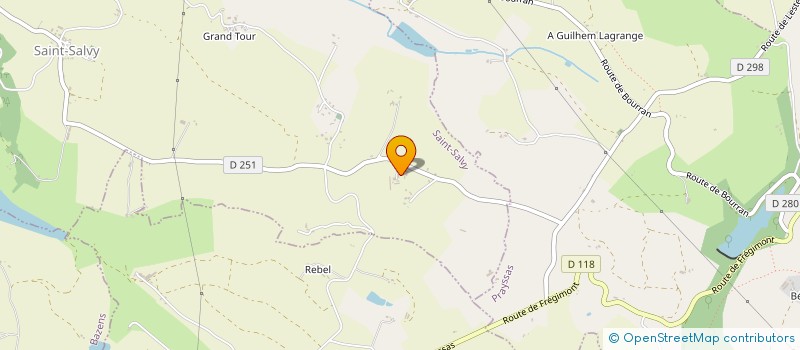 localisation de l'entreprise MONSIEUR ALAIN SOUBIE  SAINT-SALVY