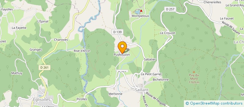 localisation de l'entreprise MONSIEUR ALAIN SOUCILLE  SAILLANT