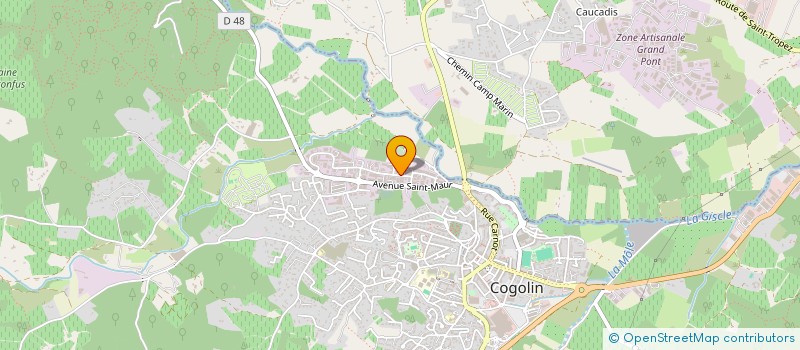 localisation de l'entreprise MONSIEUR ALAIN SOULA  COGOLIN