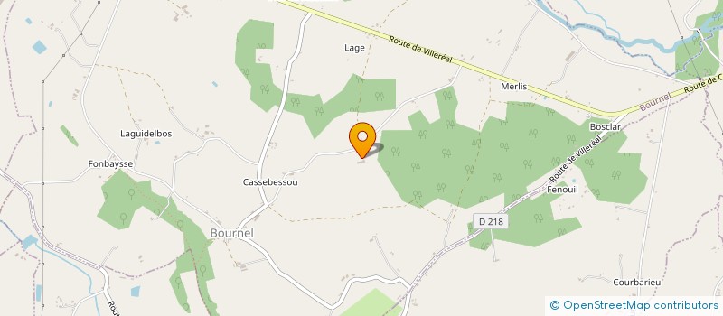 localisation de l'entreprise MONSIEUR ALAIN SOULAGE  BOURNEL