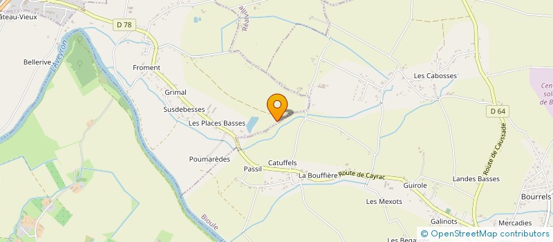 localisation de l'entreprise MONSIEUR ALAIN SOULIE  CAYRAC