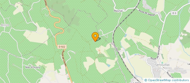 localisation de l'entreprise MONSIEUR ALAIN SOUQUIE  SENOUILLAC