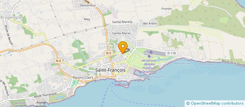 localisation de l'entreprise MONSIEUR ALAIN SPINETTE à SAINT-FRANCOIS