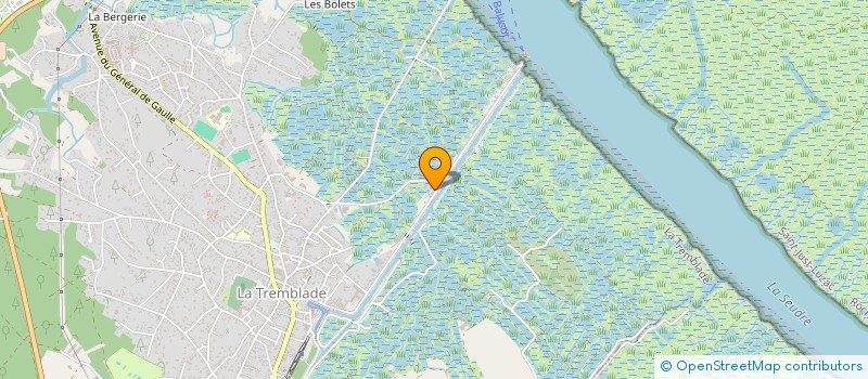 localisation de l'entreprise MONSIEUR ALAIN SPRIET  LA TREMBLADE