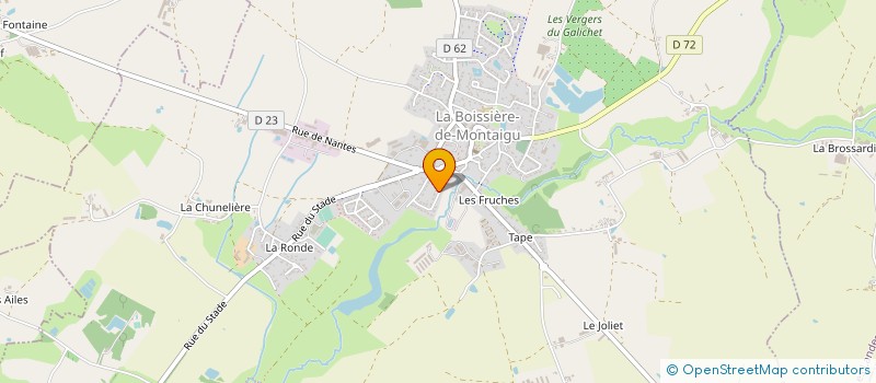localisation de l'entreprise MONSIEUR ALAIN STIEVENARD à LA BOISSIERE-DE-MONTAIGU