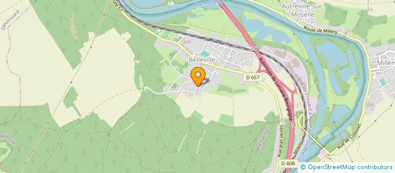 localisation de l'entreprise MONSIEUR ALAIN STOCKER  BELLEVILLE