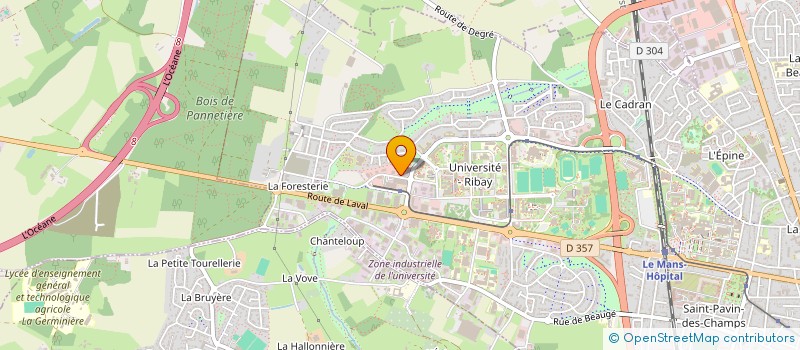 localisation de l'entreprise MONSIEUR ALAIN SUIGNARD  LE MANS