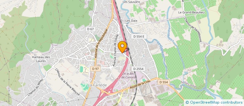 localisation de l'entreprise MONSIEUR ALAIN SUZANNE  LA FARLEDE