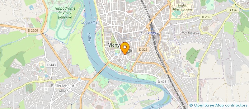 localisation de l'entreprise MONSIEUR ALAIN TALABARD à VICHY