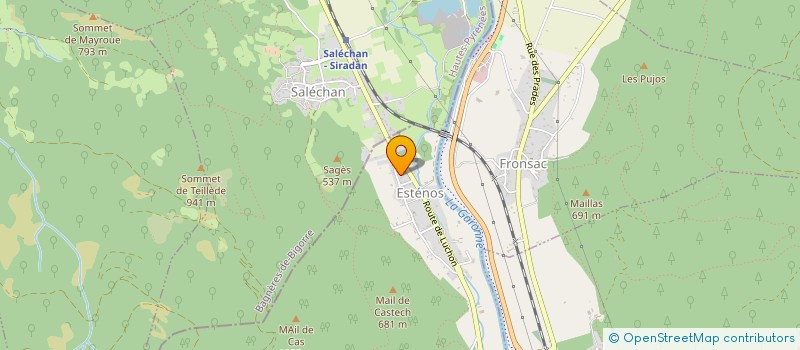 localisation de l'entreprise MONSIEUR ALAIN TALAZAC  ESTENOS