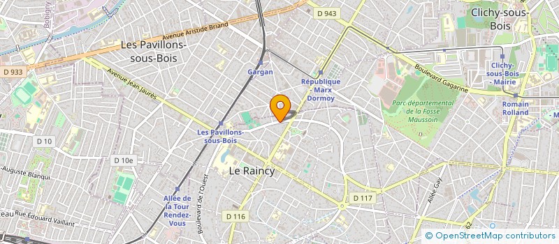 localisation de l'entreprise MONSIEUR ALAIN TALBOT  LE RAINCY