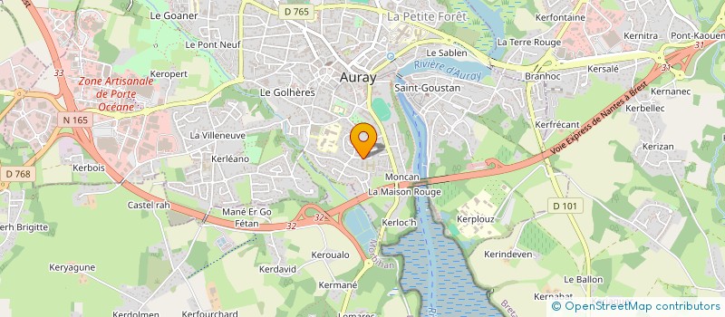 localisation de l'entreprise MONSIEUR ALAIN TALLEC à AURAY