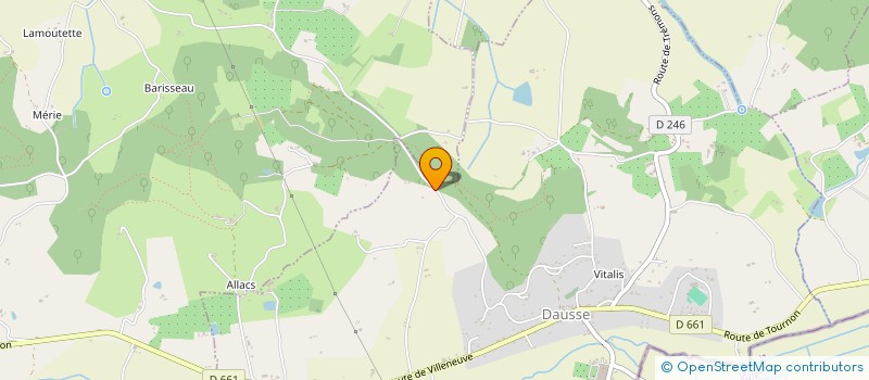 localisation de l'entreprise MONSIEUR ALAIN TANCOGNE  DAUSSE