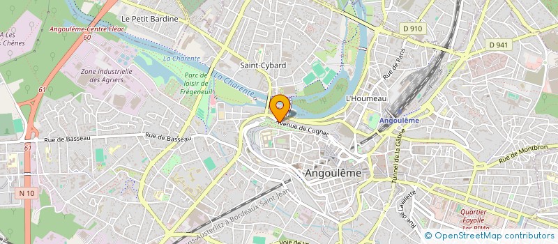 localisation de l'entreprise MONSIEUR ALAIN TANIERE à ANGOULEME