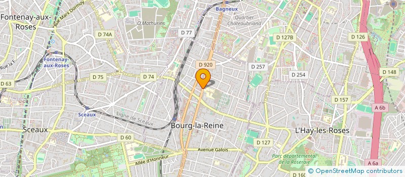 localisation de l'entreprise MONSIEUR ALAIN TANNOUS à BOURG-LA-REINE