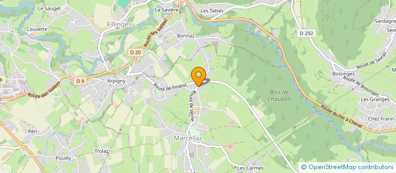 localisation de l'entreprise MONSIEUR ALAIN TAPPAZ  MARCELLAZ