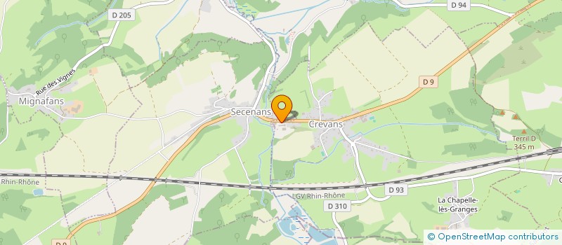 localisation de l'entreprise MONSIEUR ALAIN TARBY  CREVANS-ET-LA-CHAPELLE-LES-GRANGES