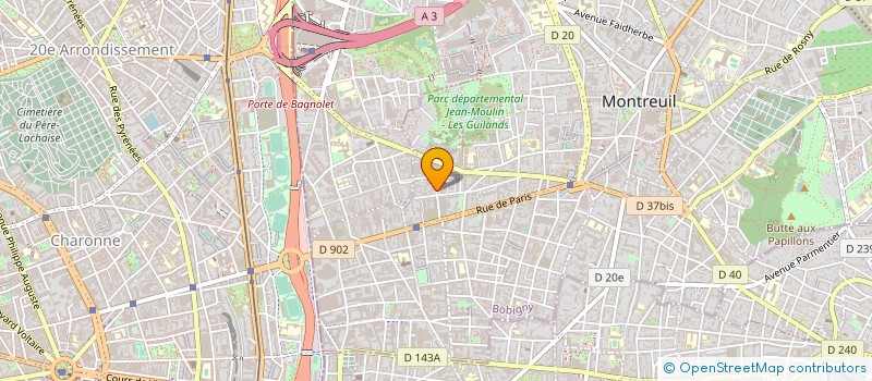 localisation de l'entreprise MONSIEUR ALAIN TARDIF à MONTREUIL