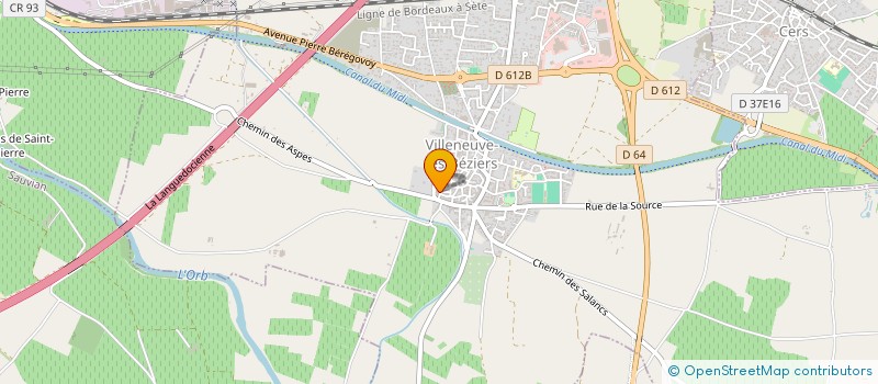 localisation de l'entreprise MONSIEUR ALAIN TARRAT à VILLENEUVE-LES-BEZIERS