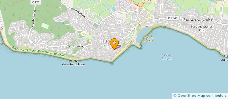localisation de l'entreprise MONSIEUR ALAIN TAURAND à LA TRANCHE-SUR-MER