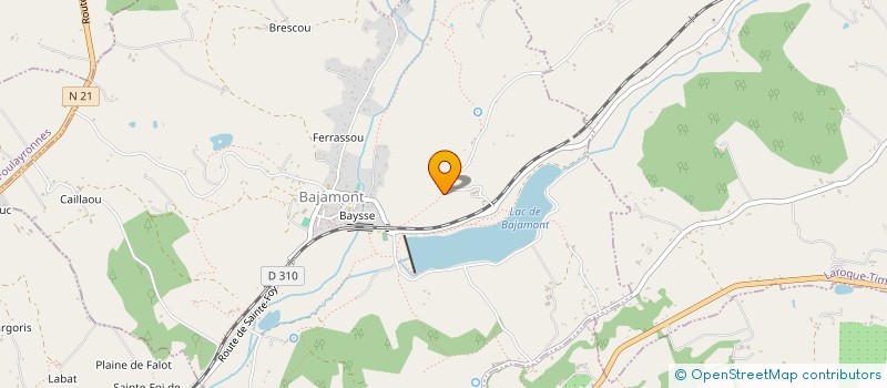 localisation de l'entreprise MONSIEUR ALAIN TAURISSON  BAJAMONT