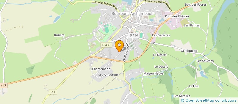 localisation de l'entreprise MONSIEUR ALAIN TAUVERON à BOURBON-L ARCHAMBAULT