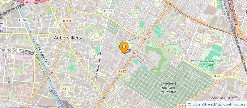 localisation de l'entreprise MONSIEUR ALAIN TCHAMINI à AUBERVILLIERS
