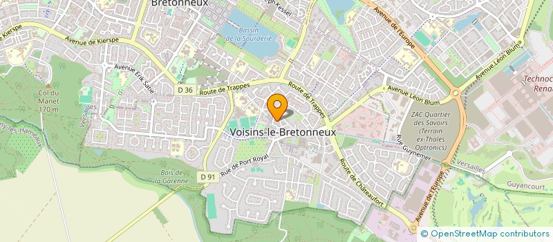 localisation de l'entreprise MONSIEUR ALAIN TEIXEIRA  VOISINS-LE-BRETONNEUX