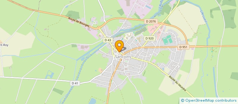 localisation de l'entreprise MONSIEUR ALAIN TEMBUYSER  SANCOINS