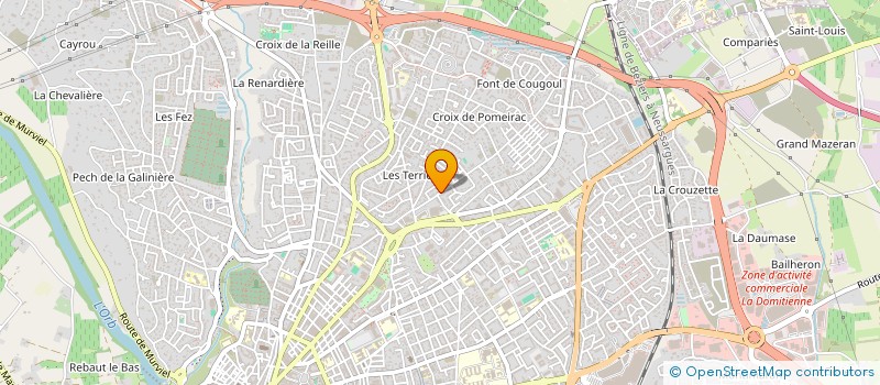 localisation de l'entreprise MONSIEUR ALAIN TERRAL  BEZIERS
