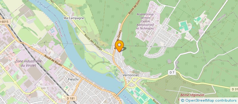 localisation de l'entreprise MONSIEUR ALAIN TERSINET  VERNON