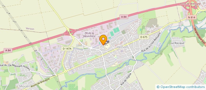 localisation de l'entreprise MONSIEUR ALAIN TESNIERE  VERSON