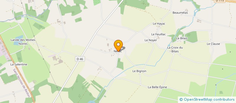 localisation de l'entreprise MONSIEUR ALAIN TESSIER  AVESSAC