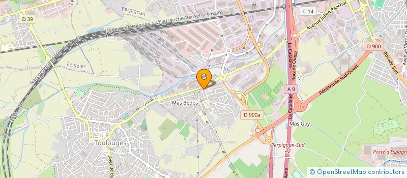 localisation de l'entreprise MONSIEUR ALAIN TETON  PERPIGNAN