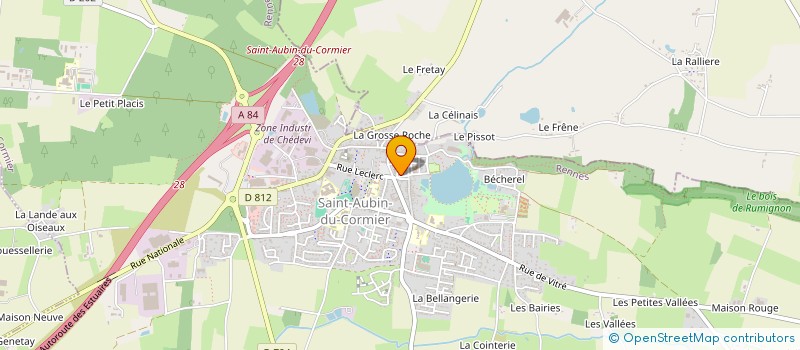 localisation de l'entreprise MONSIEUR ALAIN TEXIER  SAINT-AUBIN-DU-CORMIER