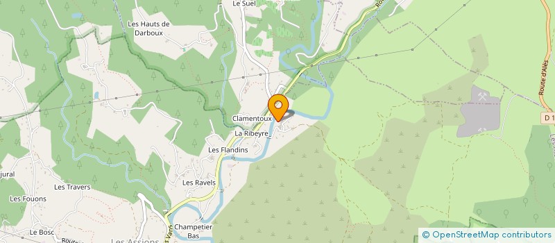 localisation de l'entreprise MONSIEUR ALAIN TEYSSIER  LES ASSIONS