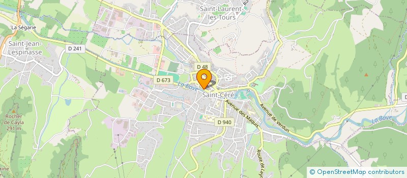 localisation de l'entreprise MONSIEUR ALAIN THARAUD  SAINT-CERE