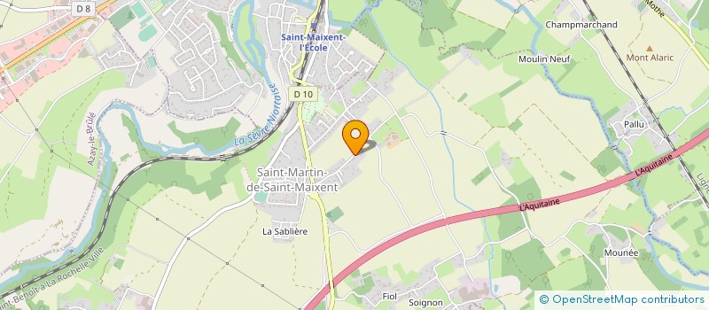 localisation de l'entreprise MONSIEUR ALAIN THIBAUDEAU SAUZEAU  SAINT-MARTIN-DE-SAINT-MAIXENT