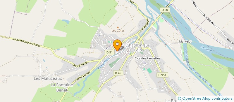 localisation de l'entreprise MONSIEUR ALAIN THIBAULT à CHATILLON-SUR-LOIRE