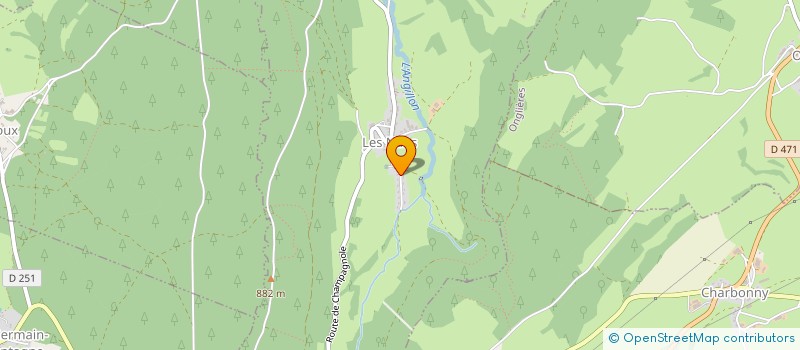 localisation de l'entreprise MONSIEUR ALAIN THIEBAUD  LES NANS