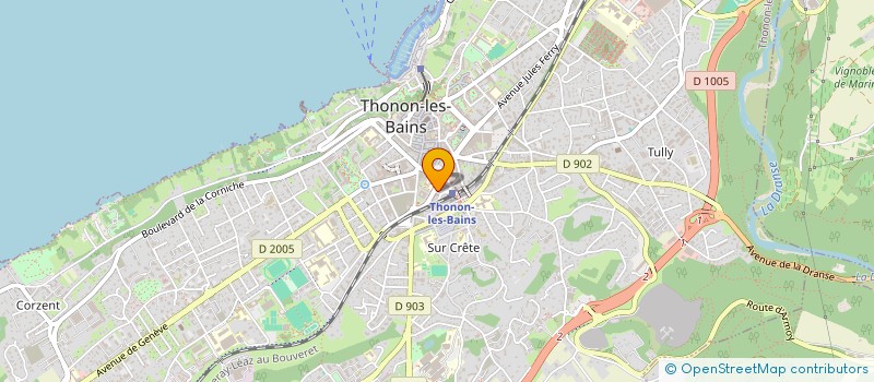 localisation de l'entreprise MONSIEUR ALAIN THIERION à THONON-LES-BAINS