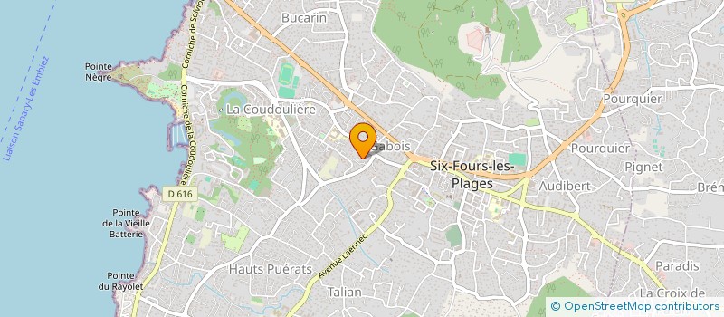 localisation de l'entreprise MONSIEUR ALAIN THIERY à SIX-FOURS-LES-PLAGES