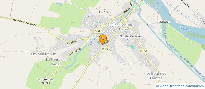 localisation de l'entreprise MONSIEUR ALAIN THION à CHATILLON-SUR-LOIRE