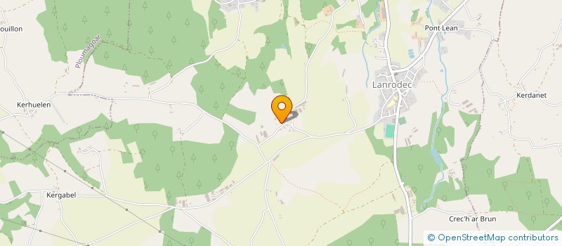 localisation de l'entreprise MONSIEUR ALAIN THOMAS  LANRODEC
