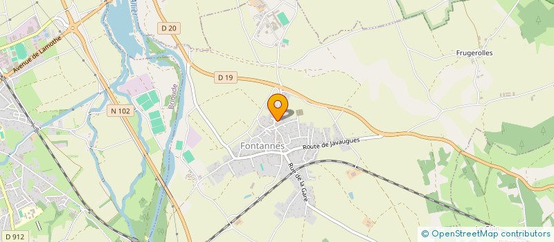 localisation de l'entreprise MONSIEUR ALAIN THOMAS  FONTANNES