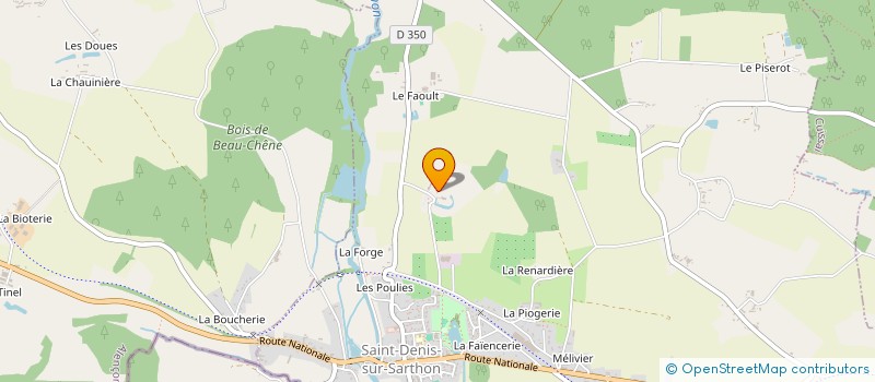 localisation de l'entreprise MONSIEUR ALAIN THOMINE-DESMAZURES  SAINT-DENIS-SUR-SARTHON